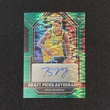 2023-24 Panini Prizm Draft Picks Kris Murray Green Pulsar Auto RC #DPAKMY /25