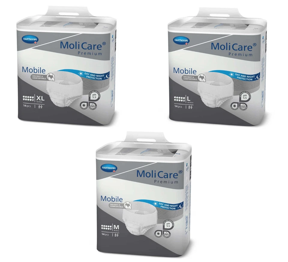 MoliCare Premium Mobile 10 Drop 14 Count Size M L XL Incontinence Pants  - Image 1 of 4