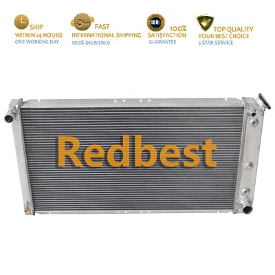Aluminum 3Row Radiator For 1991-1993 92 Chevy Caprice Buick Roadmaster 5.0L 5.7L - Image 1 of 4