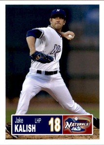 2018 Northwest Arkansas Naturals Grandstand #13 Jake Kalish Red Bank New Jersey 
