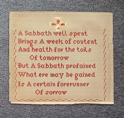 BLACK FRIDAY SALE~ A Sabbath Well Spent ... content...Paper Punch Motto Sampler - Image 1 of 4