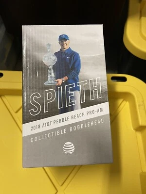 Jordan Spieth 2018 AT&T Pebble Beach Pro-Am 收藏摇头公仔。 全新带盒! — 第 1/4 张图片