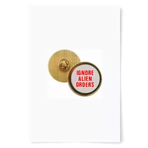 Ignore Alien Order Joe Strummer Badge The Clash - Picture 1 of 1