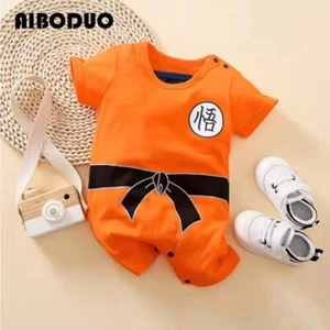 Newborn Baby Clothes 0–24M – Cotton Short-Sleeved Summer Bodysuit - Picture 1 of 8