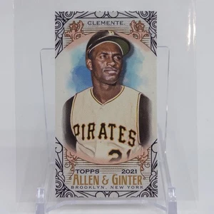 Mini Topps Allen & Ginter 2021 cromado Roberto Clemente #11 patio - Imagen 1 de 2