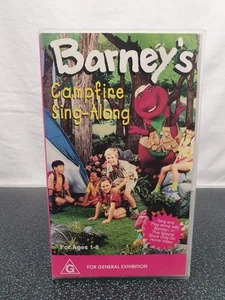 Barney's Campfire Sing Along VHS Video Cassette Vintage 90's TV Free Post - Picture 1 of 4