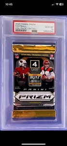 PSA 10š„Burrows RC AUTO? Hurts RC 2020 Panini Prizm Football Foil Pack Investš„ - Picture 1 of 2