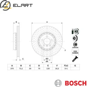 2x BRAKE DISC 0 986 479 E21 FOR BMW 3/F0/F80/F2/F82/F1/Convertible/Gran/F4/F6 - Picture 1 of 6