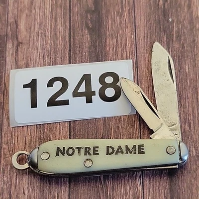 Colonial Mini Easy Open Jack Folding Pocket Knife Made In USA Notre Dame - Image 1 of 2