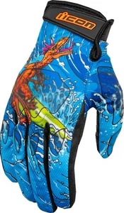 Icon Hooligan Dino Fury Gloves Motorcycle Street Bike - Picture 1 of 3