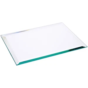 Specchio in vetro smussato rettangolare Plymor 6" x 8", spessore 5 mm - Foto 1 di 3