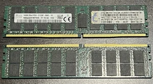 Hynix 32GB (2 X 16GB) DDR4-2133 PC4-2133P-RA0-10 Server Memory HMA42GR7MFR4N-TF - Picture 1 of 1