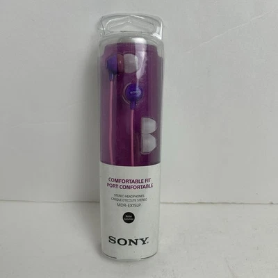 Auriculares intrauditivos Sony MDREX15LP, violeta Foto 1 de 2