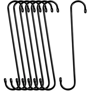8 Pack 12 Inches Extension S Hooks for Hanging Plant Basket Outdoor Bird Feed... - Picture 1 of 8