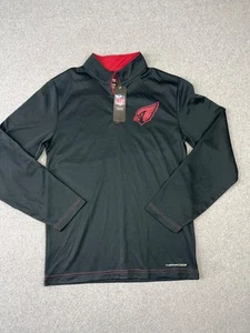Arizona Cardinals Pullover Herren S schwarz Majestic Therma Base Quarter Zip - Bild 1 von 9