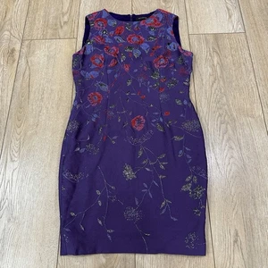 St. John Kleid Größe 10 Damen Lila Ärmellos - Bild 1 von 22