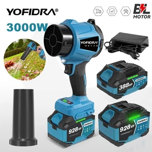 Bürstenlos Akku Bläser Turbogebläse Turbo Lüfter Luftgebläse Gebläse für Makita - Bild 1 von 24