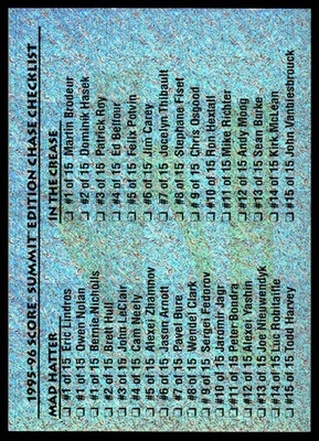 Summit #200 1995-96 lista de verificación hielo Foto 1 de 2