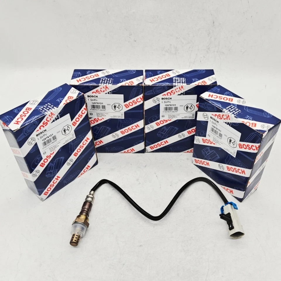 4Pcs 12576131 For Cadillac Chevrolet GMC V8 5.3L Bosch Oxygen Sensor 234-4668 - Image 1 of 4