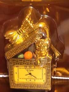 Elgin Gold Kitty Cat in confezione regalo con fiocco mini orologio in custodia - Foto 1 di 5