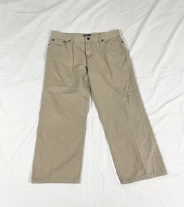 VTG Polo Ralph Lauren Girls Beige Relaxed Leg Pants Size 20 - Picture 1 of 12
