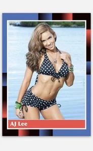 AJ Lee WWE Raw Diva Hot Body Custom Bikini ACEO Rookie Trading Card RC - Picture 1 of 2