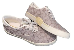 Coach Citysole Skate Beige 8 B (M) Display Model Lace Up Tennis Shoe Sneaker - Picture 1 of 8