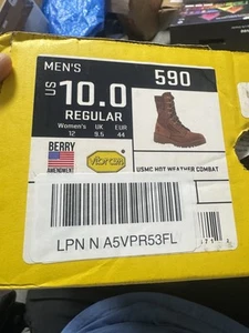 Botas de Combate Belleville USMC 590 Cuero Marrón 10 Regular - Imagen 1 de 9