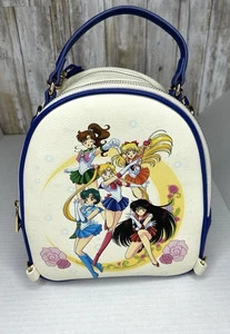 Pretty Sailor Moon Sailor Guardians & Black Moon Reverisible Mini Backpack - Picture 1 of 9