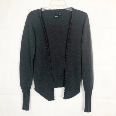 Cárdigan suéter pequeño mezcla de lana de banco capa simulada ropa de trabajo oficina carrera mujer Foto 1 de 4