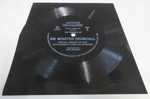Winston Churchill Funeral and Speeches - Flexi Disc - National Geographic - 1965 - Bild 1 von 7