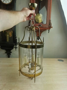 Flurlampe Hängelampe Laterne Antik Messing T6904 - Bild 1 von 13