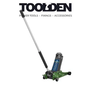 Sealey 3000LEHV Trolley Jack 3tonne Low Entry Rocket Lift Hi-Vis Green - Picture 1 of 1