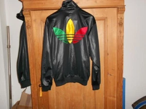 Neuwertige 90er Adidas Chile 62 Rasta Jamaika Jacke inUS: M fällt wie EU XL !!! - Bild 1 von 12