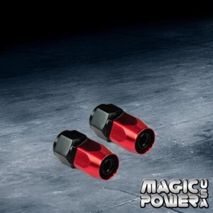 2x Black Billet AN12 -12AN Straight Swivel Oil/ Fuel/Gas Hose Fitting Adaptor - Picture 1 of 1