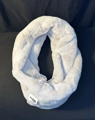 Charlotte Russe Light Beige Fuzzy Faux Fur Cowl Neck Infinity Scarf Neck Wrap - Image 1 of 4