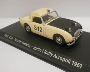 Detalle Corgi escala 1/43 - ART.418 AUSTIN HEALEY-SPRITE I RALLY ACROPOLI 1961 - Imagen 1 de 3