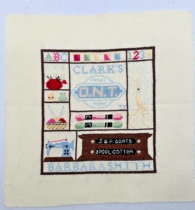 ABC Of Counted Cross Stitch COATS & CLARK Inc By Jean Farish Sampler Fertig - Bild 1 von 12