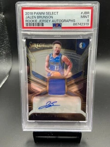 2018 Panini Select Jalen Brunson Auto Rookie Jersey Relikt /99 PSA 9 - Bild 1 von 2