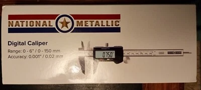 Pinças digitais metálicas nacionais novas na caixa com estojo rígido - Imagem 1 de 4