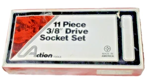 retro Action 11-piece 3/8 '' drive socket set made in USA unopened free shipping - Picture 1 of 3