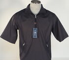Polo Golf Ralph Lauren Black 1/2 Zip Mesh Lined Wind Shirt Mens Nwt