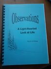 Observations A Light-Hearted Look at Life by Jessie Coning spiral bond like new