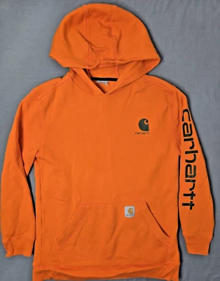 Carhartt Sudadera con Capucha Juvenil Grande 14-16 Adulto Pequeño Blaze Naranja Hechizo Peso Medio Foto 1 de 4