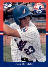 1996 West Palm Beach Expos Best #17 Josh Brinkley Kinston North Carolina NC Card