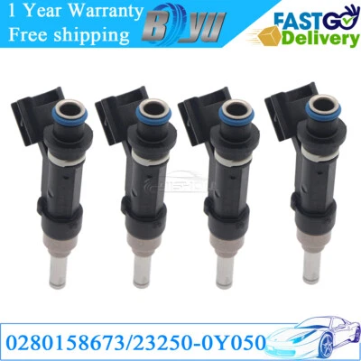 New 4PCS Fuel Injections For Jaguar XJ8 XK8 S-Type Land Rover LR3 0280158673 - Image 1 of 4