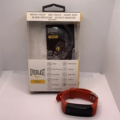Everlast EVWTR031RE Blood Pressure and Heart Rate Monitor Activity Tracker MGK68 - Image 1 of 4