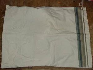 West Elm "Taupe/Blue-Gray Embroidered Stripes" Linen Standard Sham - Picture 1 of 5