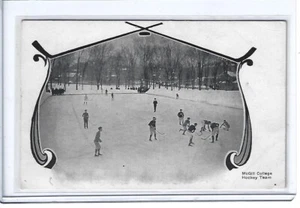RARE 1910'S MCGILL COLLEGE HOCKEY TEAM, MONTREAL POSTCARD !!!!! - Picture 1 of 2