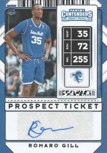 2020-21 Contenders Draft Picks Basketball Variation #104 Romaro Gill AUTO
